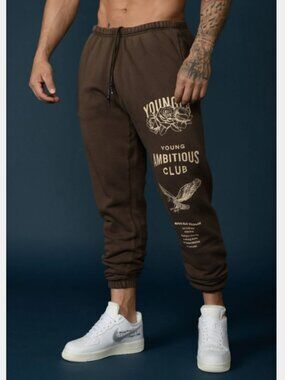 YOUNGLA 233 - The Immortal Joggers Brown Size Small